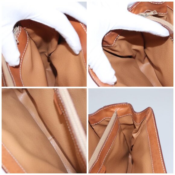 CELINE Macadam Canvas Hand Bag PVC Leather 2way White - Picture 15 of 16